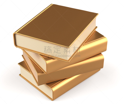 四个物体,书,金色,黄色,教科书,空白的,黄金,操作指南,平装书,手册