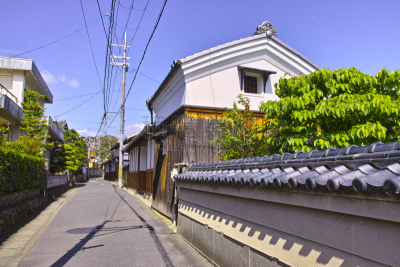 京都府,古老的,居住区,库那河,独立式住宅,电力电缆,郊区,巷,城镇景观,仓库