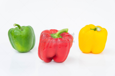 蔬菜,生食,灯笼椒,分离着色,白色背景,胡椒坚果,红色灯笼椒,横截面,健康保健,清新