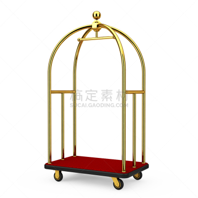 行李车,黄金,豪华酒店,三维图形,无人,绘画插图,旅行者,行李,交通方式,金属