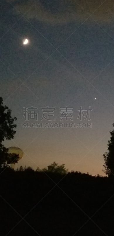 新月形,月亮,行星,垂直画幅,美国,夜晚,无人,全景,摄影