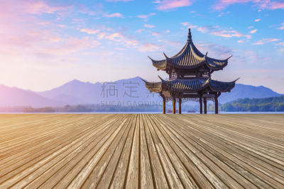 杭州,风景,俄亥俄河,西湖,水,天空,夏天,光,湖