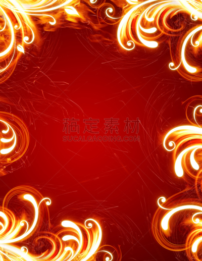 边框,热,花纹,垂直画幅,美,式样,抽象,地狱火,晕影效果,华丽的