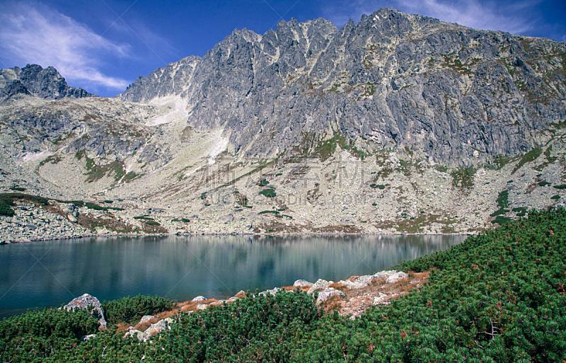 湖,塔特里山脉,水平画幅,山,无人,户外,卡帕锡安山脉,塔尔纳省,山谷,2015年
