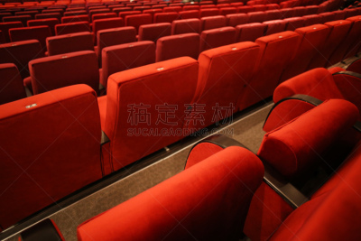 会议中心,室内,红色,横截面,空的,成一排,背景,商务,图像,水平画幅