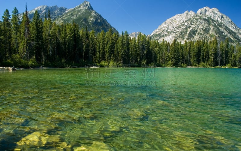 斯特林湖,慕銳山,牛蹄湾,杰克逊,杰克森,大提顿国家公园,提顿山脉,水,公园,洞