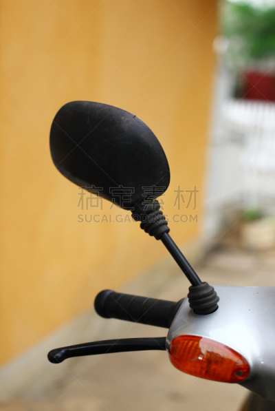 小型摩托车,手把,垂直画幅,摩托车,汽车视镜,银色,无人,塑胶,特写,把手