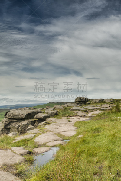 海泽萨格,石炭层,德比,垂直画幅,留白,灵感,山,无人,英格兰,在边上