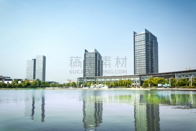 建筑外部,办公室,正面视角,水,天空,新的,芝加哥河,水平画幅,康提,无人