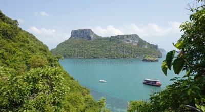 泰国,视角,热带气候,船,著名景点,绿松石色,岩石,夏天,户外,天空