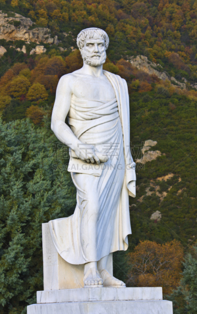 雕像,垂直画幅,希腊,彩色图片,雕塑,哲学家,亚里士多德,图像,摄影