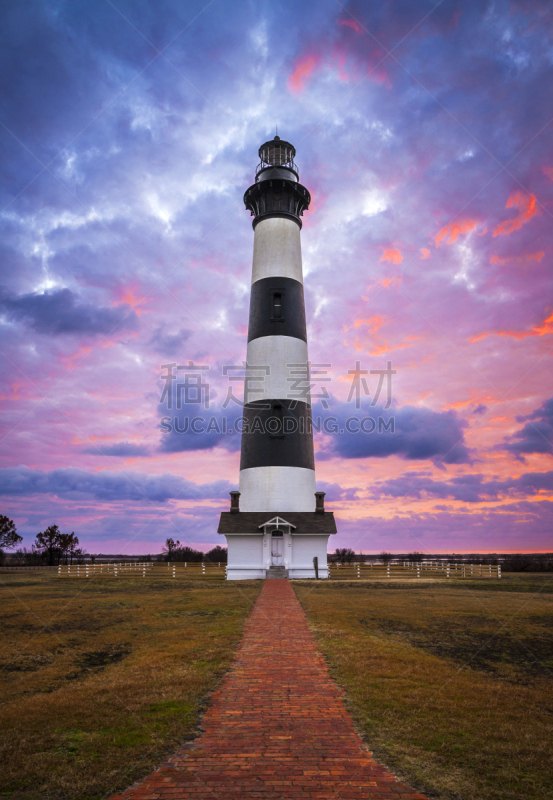 海特瑞斯角,博得岛灯塔,外海岸,北卡罗来纳,老马海滩,了望塔,博得岛,莫挪县,国内著名景点,斗篷