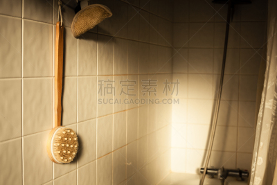 后刷,浴室,日光,早晨,健康保健,暗色,华贵,瓷砖,淋浴,照亮