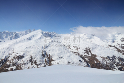 冬天,阿尔卑斯山脉,自然,度假胜地,水平画幅,地形,雪,无人,滑雪运动,滑雪坡