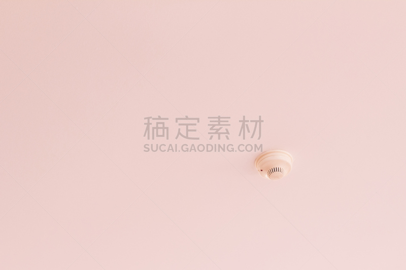 烟雾检测器,天花板,大特写,建筑业,人造的,火,安全的,传感器,led灯,职业安全与健康
