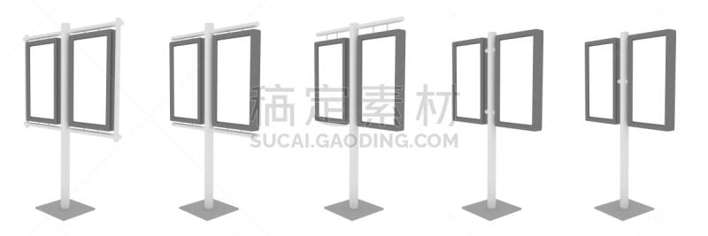 布告栏,分离着色,白色背景,三维图形,正面视角,留白,边框,水平画幅,绘画插图,剧场售票处