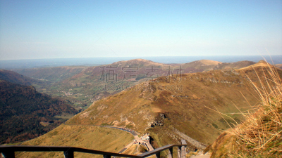 全景,山,康塔勒,奥弗涅,自然,非都市风光,旅游目的地,水平画幅,无人,度假