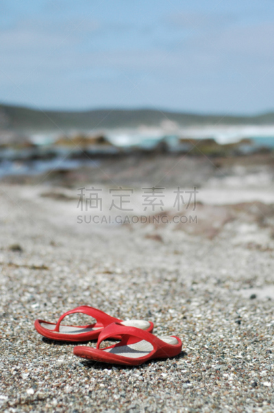 凉拖鞋,海滩,垂直画幅,凉鞋,旅游目的地,无人,户外,海洋,玛格丽特河,2015年