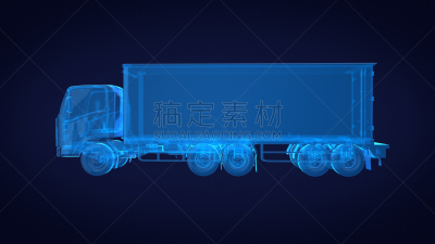 三维图形,卡车,蓝色,透明,拖车,面包车,货车运输,胶卷,半挂式卡车,闪电