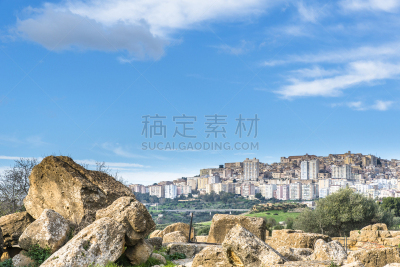 过去,意大利,考古学,阿格利真托,西西里,居住区,天空,灵性,宙斯,古老的