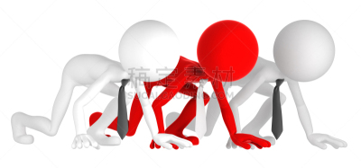 男商人,起跑线,运动跑道,成一排,领导能力,绘画插图,性格,套装,经理