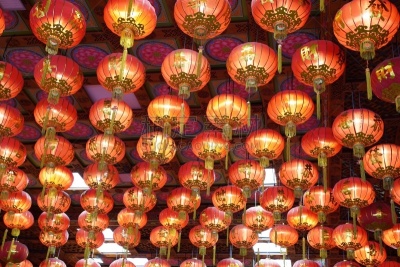 红色,大量物体,汉字,中国灯笼,互联网,华丽的,2020,事件,暗色,灯笼