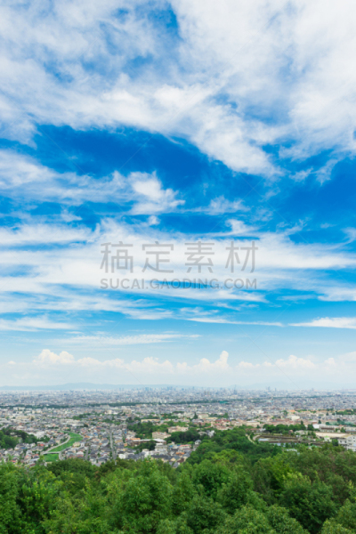 日本,都市风光,垂直画幅,天空,无人,户外,城市,大阪府,建筑结构,都市风景
