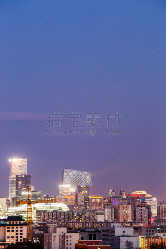 北京,垂直画幅,天空,高视角,夜晚,无人,交通,户外,北京市,都市风景