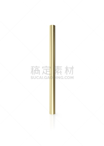 黄金,三维图形,管道,室内地面,白色背景,分离着色,垂直画幅,新的,器材箱,装管
