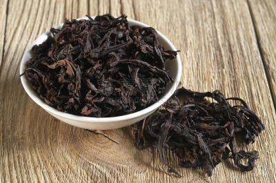乌龙茶,大红袍,自然,芳香的,水平画幅,木制,有机食品,饮料,特写,黑色