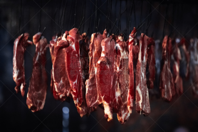 肉,吊钩,烟房,芳香的,水平画幅,无人,传统,家庭生活,熟食店,偏远的