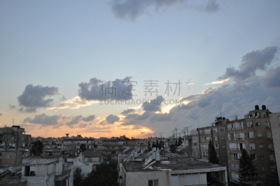 佩塔提克瓦,天无绝人之路,自然,天空,水平画幅,夜晚,无人,蓝色,曙暮光,黄昏