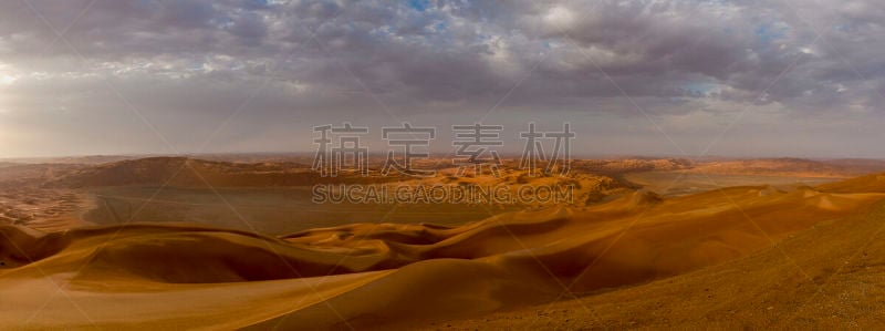 雨,rub' al-khali,沙漠,自然,阿拉伯半岛,水平画幅,沙子,无人,全景,湿