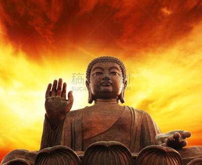 佛,大屿山,天空,禅宗,灵性,古董,水平画幅,无人,巨大的,纯净