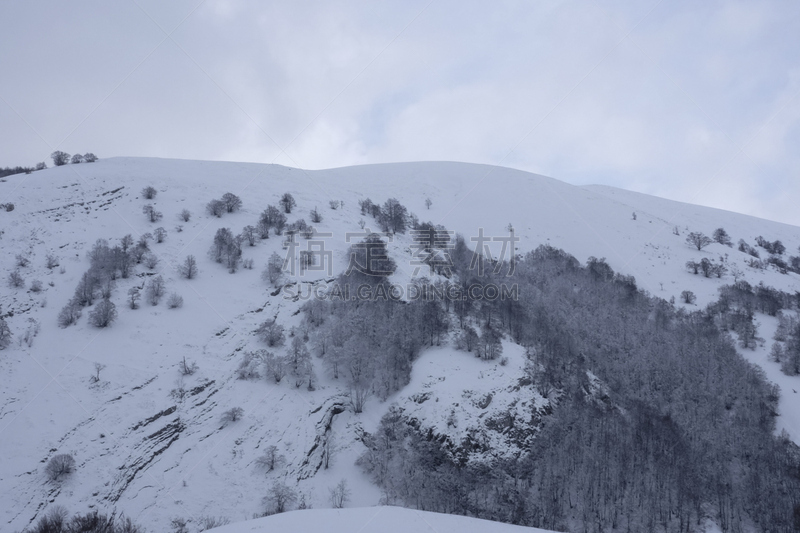 地形,雪,山,自然,天空,美,水平画幅,无人,户外,霜