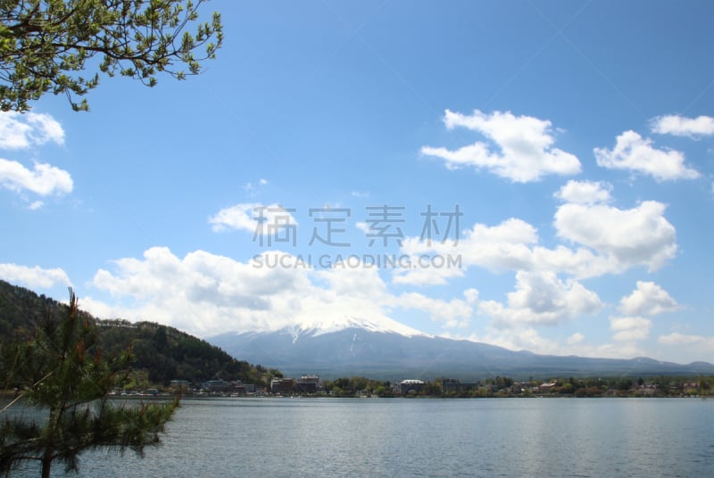 富士山,湖,山,山梨县,河口湖,富士河口湖,倒影湖,自然,水,天空