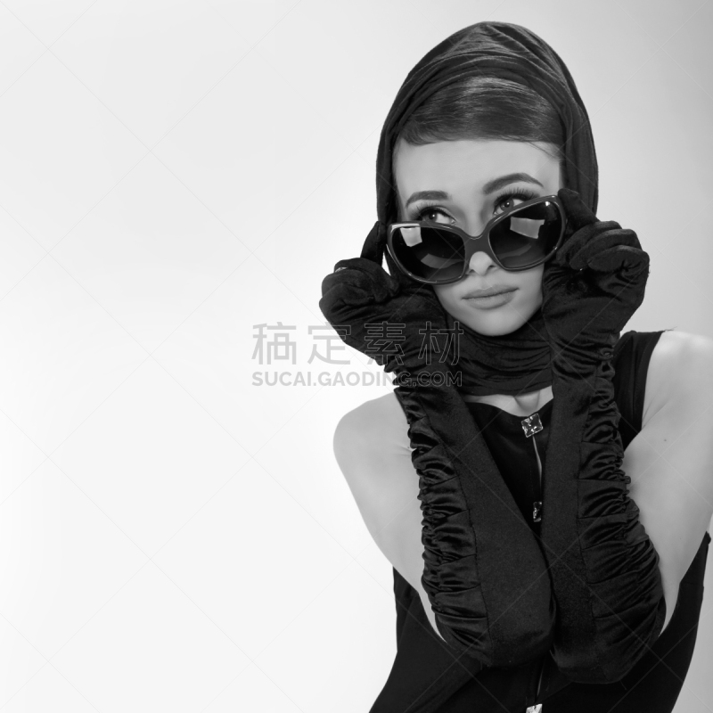 自然美,青年女人,美,留白,彩妆,注视镜头,优美,美人,古典式,白人