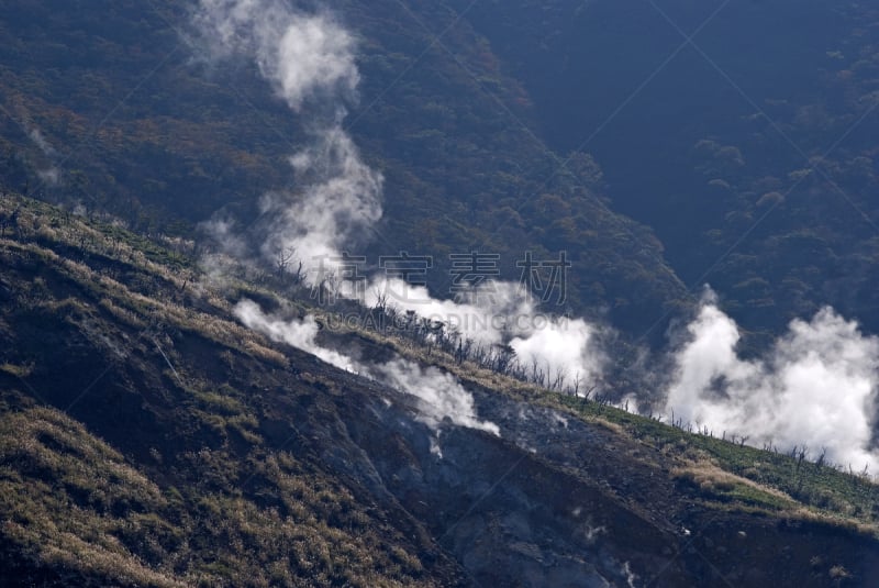 日本,浓烟,加美,大涌谷,箱根湿地植物园,箱根园,富士箱根伊豆国立公园,伊豆半岛,陨石坑,硫磺