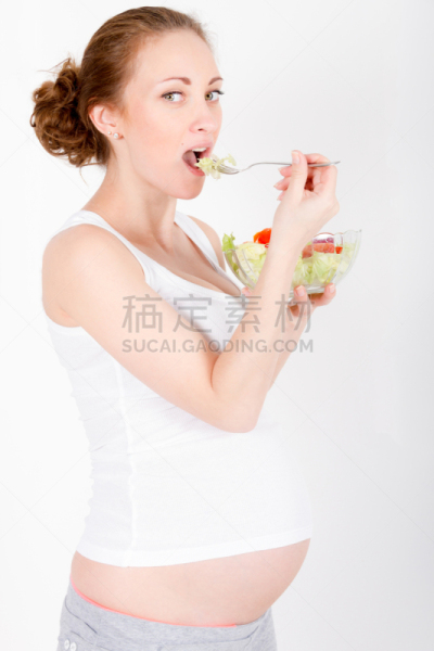 青年人,沙拉,女人,垂直画幅,青少年,素食,腹腔,膳食,维生素,白人