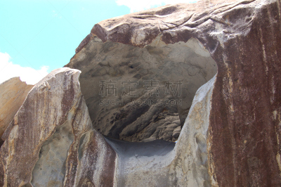 天空,岩层,水,美,水平画幅,无人,巨大的,偏远的,户外,云景