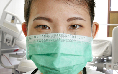 健康保健,听诊器,床,女人,信心,保护工作服,特写