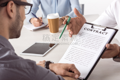 合同,部分,商务人士,推铅球,男商人,会议,商务研讨会,数字鸿沟,写字板,办公室