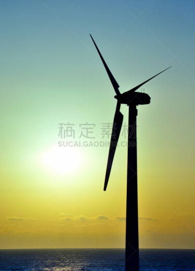 黎明,风轮机,垂直画幅,天空,风,风力,能源,无人,涡轮,阴影