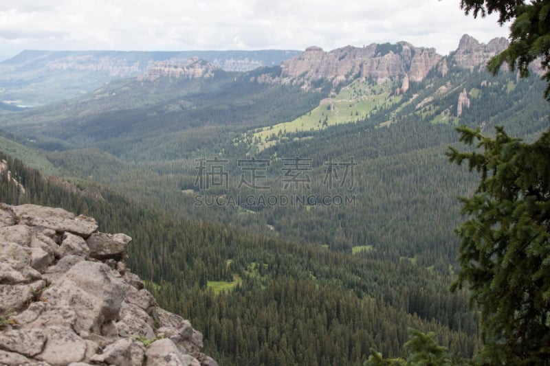 uncompahgre national forest,山,法院,山谷,看风景,安肯帕格里荒野,国家森林公园,科罗拉多州,水平画幅,无人