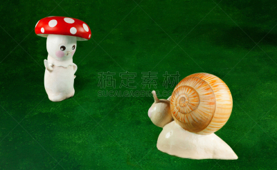 小的,木偶,留白,新的,花园矮人雕像,艺术,水平画幅,缓慢的,性格,食用菌