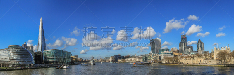 伦敦城,城市天际线,全景,碎片大厦,伦敦,伦敦肉类市场街122号,伦敦塔,瑞士再保险塔,伦敦市政厅,泰晤士河