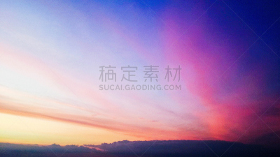 飘然,水平画幅,无人,户外,干净,云景,看风景,浅蓝色,山,固定套色版