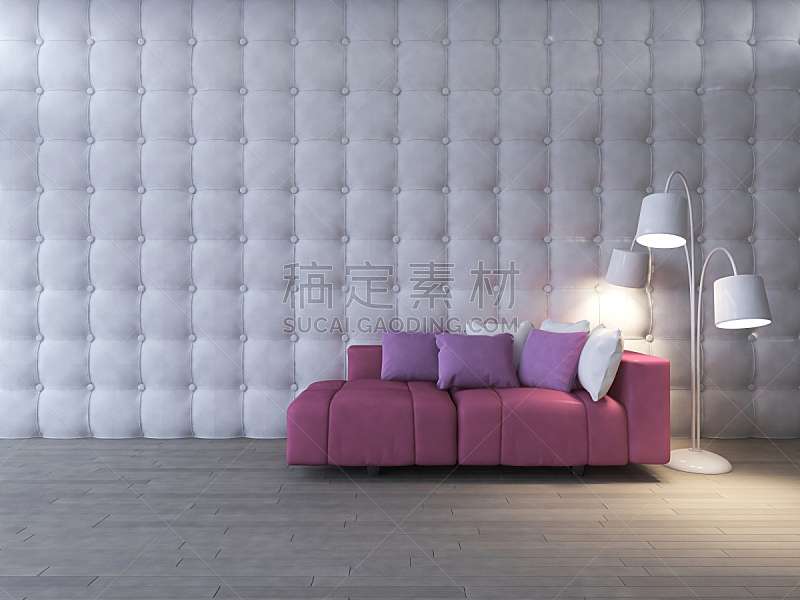 沙发,三维图形,粉色,室内设计师,起居室,美,水平画幅,形状,墙,木材