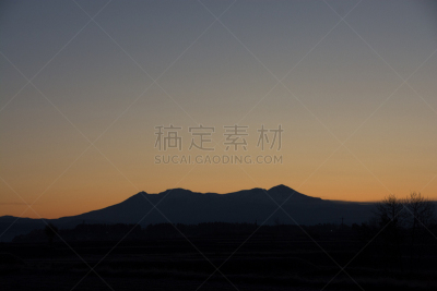 黎明,山脉,天空,贺卡,留白,水平画幅,无人,早晨