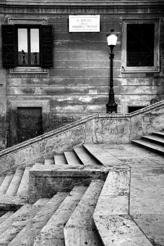 Spanish Steps,  Trinità dei Monti, Rome, Italy